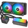 Thermaltake Floe RC 240 All-in-One šķidruma CPU dzesētājs ar integrētu RAM ūdens bloku, 240mm radiators, 2x 120mm ARGB PWM ventilatori, Intel/AMD