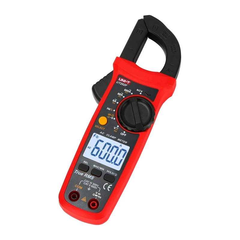 Uni-T UT202F Digitālās skavas mērītājs 600A AC/DC True RMS NCV