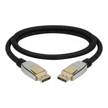 GOOD CONNECTIONS Premium DisplayPort 2.0 Cable, 54 Gbit/s, UHBR 13.5, 4K @240Hz / 8K @60Hz, Full Metal Connector, Copper, 3m, Black