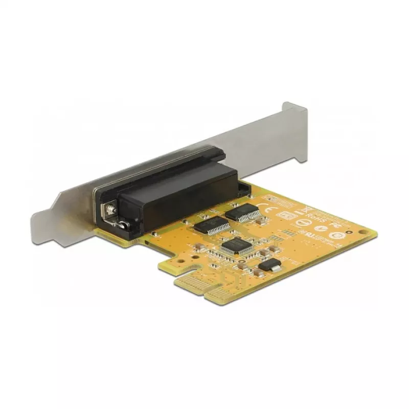 Delock PCI Express x1 karte ar 2 x seriālajiem RS-232 portiem, ātrdarbīga 921K, ESD un pārsprieguma aizsardzība