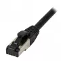 Synergy21 Patch Cable RJ45, CAT8.1 2000MHz, 5m, Melns, S/FTP, TPE/LSZH (SuperFlex), AWG26