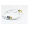 Good Connections SmartFLEX SAT antennas kabelis, IEC/Coax leņķa tēviņš uz mātīti, apzeltīts, četrkāršs ekranējums, 120 dB, balts, 2 m (GC-M2063)