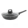 Extralink Home SF-1129-20CM Granīta nepiedegoša panna 20 cm 1.2 L Melna
