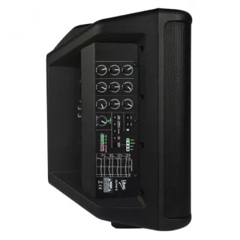 V-TONE ALPHA 8 Active Battery Column PA System ar iebūvētu mikseri, 300W RMS, 8 inch zemfrekvenču skaļrunis, Bluetooth, USB/SD, reverb