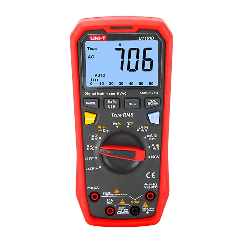 Uni-T UT161D True RMS digitālais multimetrs, 60000 skaitījumu