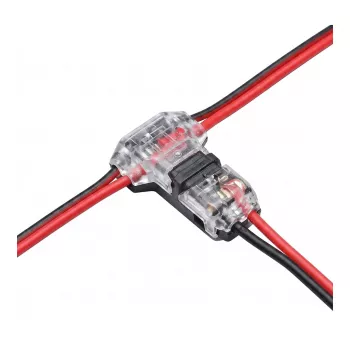 Synergy 21 LED FLEX Strip Additional Easy Connect T veida savienotājs 2 līnijām, caurspīdīgs