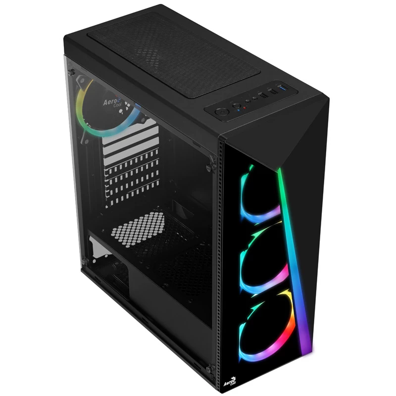 Aerocool Shard Tempered Glass Midi-Tower Black