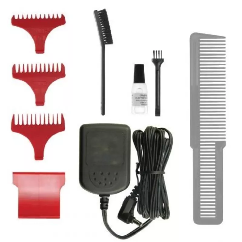 Wahl Professional Detailer LI Cordless Hair Trimmer, Red/Silver, Lithium-Ion