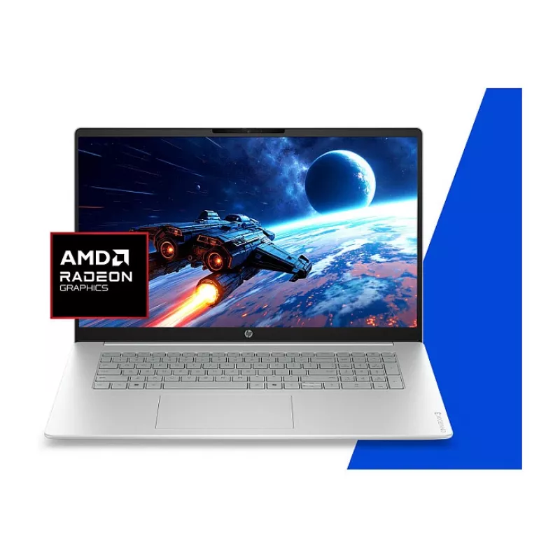 HP OmniBook 3 17-dp0451ng 17,3 collu FHD klēpjdators (AMD Ryzen 5, 16 GB RAM, 512 GB SSD, Windows 11 Home) - Natural Silver