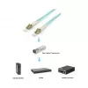 Equip Fiber Optic Patch Cable LC to LC 35m Multimode Duplex OM3 Turquoise