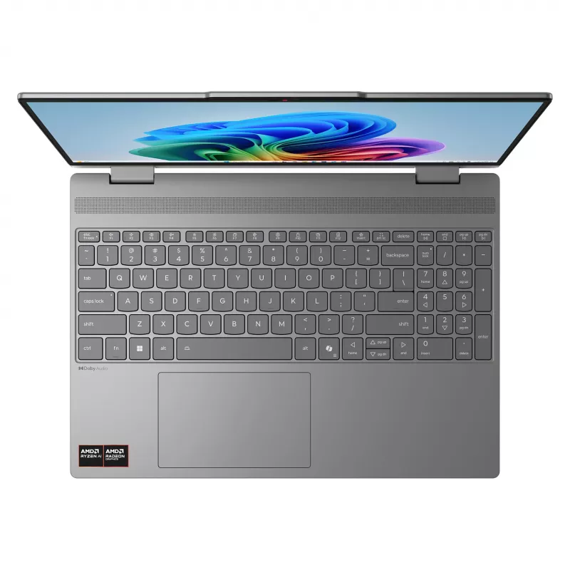 Lenovo IdeaPad 5 2-in-1 15AGP11 Copilot+ PC 83UM0006GE 2-in-1 klēpjdators, 15,3 collu WQXGA OLED skārienjūtīgs 165Hz, AMD Ryzen AI 7 445, 16GB DDR5, 512GB SSD, Windows 11 Home, vācu tastatūra