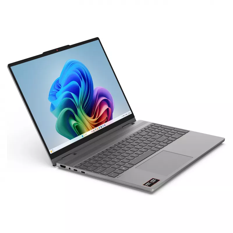 Lenovo IdeaPad 5 2-in-1 15AGP11 Copilot+ PC 83UM0006GE 2-in-1 klēpjdators, 15,3 collu WQXGA OLED skārienjūtīgs 165Hz, AMD Ryzen AI 7 445, 16GB DDR5, 512GB SSD, Windows 11 Home, vācu tastatūra