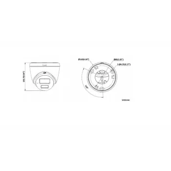 Hikvision DS-2CD1367G2H-LIU 2.8mm 6MP āra kupola IP kamera ar Smart Hybrid Light
