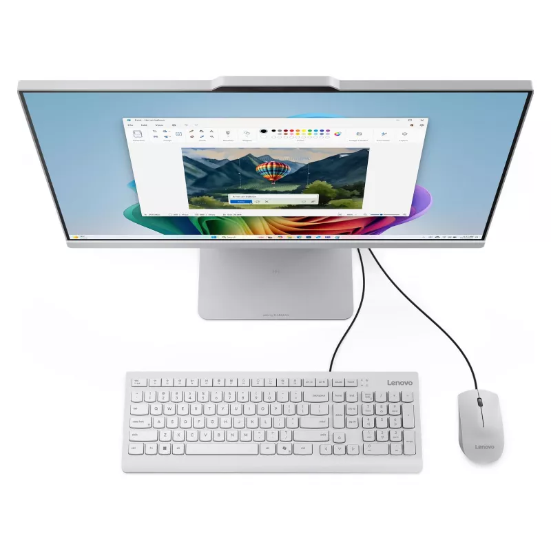 Lenovo IdeaCentre AIO 24AKP10 All-in-One PC, AMD Ryzen 7 5700U, 16GB RAM, 1TB SSD, 23,8 collu FHD IPS, Windows 11 Home, Raven Black