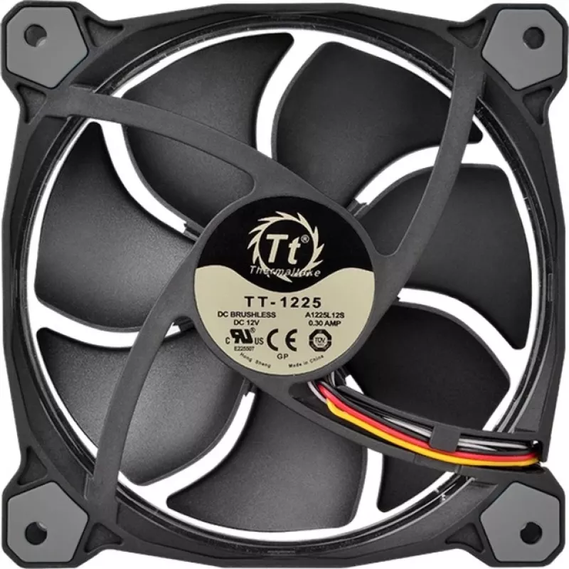 Thermaltake Riing 12 RGB 120mm Case Fan - 256 Color LED Ring, 1500 RPM, Hydraulic Bearing