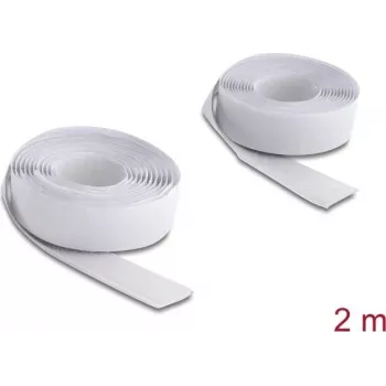Delock pašlīmējošā āķa un cilpas lente 2 m x 20 mm balta (19067)