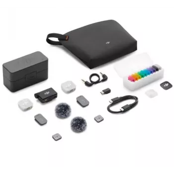 DJI Mic Mini 2 bezvadu mikrofonu sistēma (2 TX + 1 RX + uzlādes futrālis)