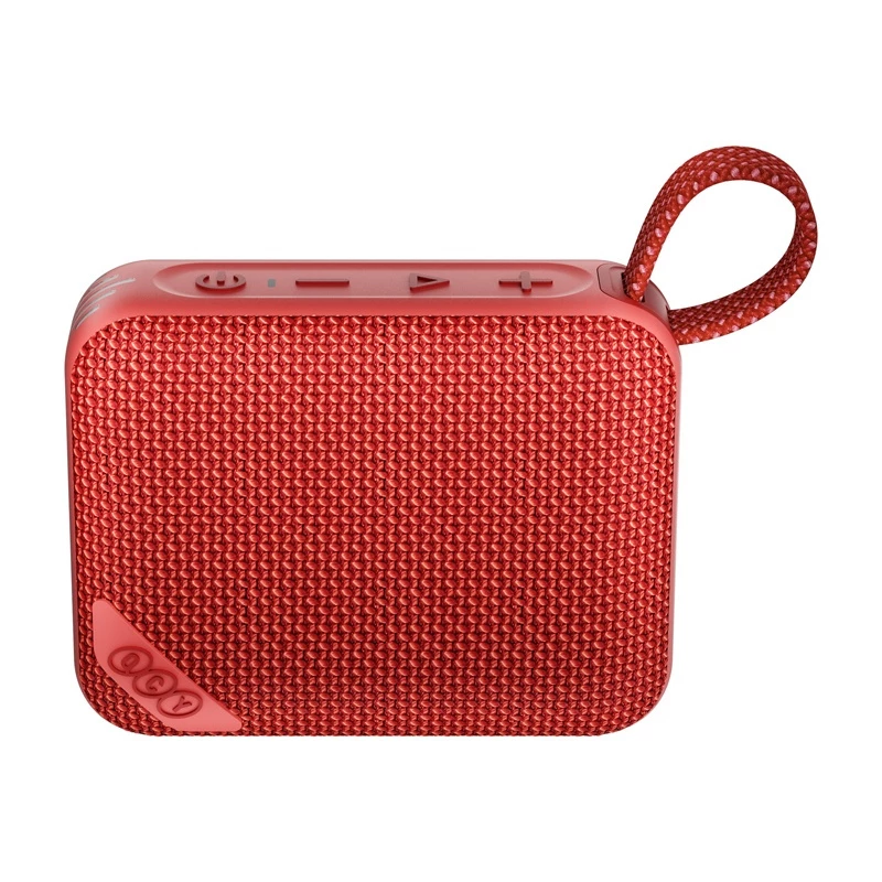 QCY SP2 portatīvais Bluetooth skaļrunis (sarkans) - IP67 ūdensizturīgs, RGB apgaismojums, TWS stereo