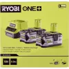RYOBI RC18120-250 2x 18V 5.0Ah Lithium+ Battery Kit ar kompakto lādētāju