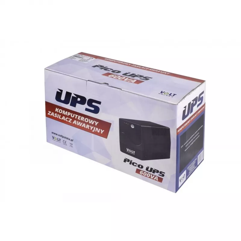 VOLT POLSKA PICO 600VA 360W UPS Nepārtrauktās barošanas avots Line-Interactive 2x Schuko