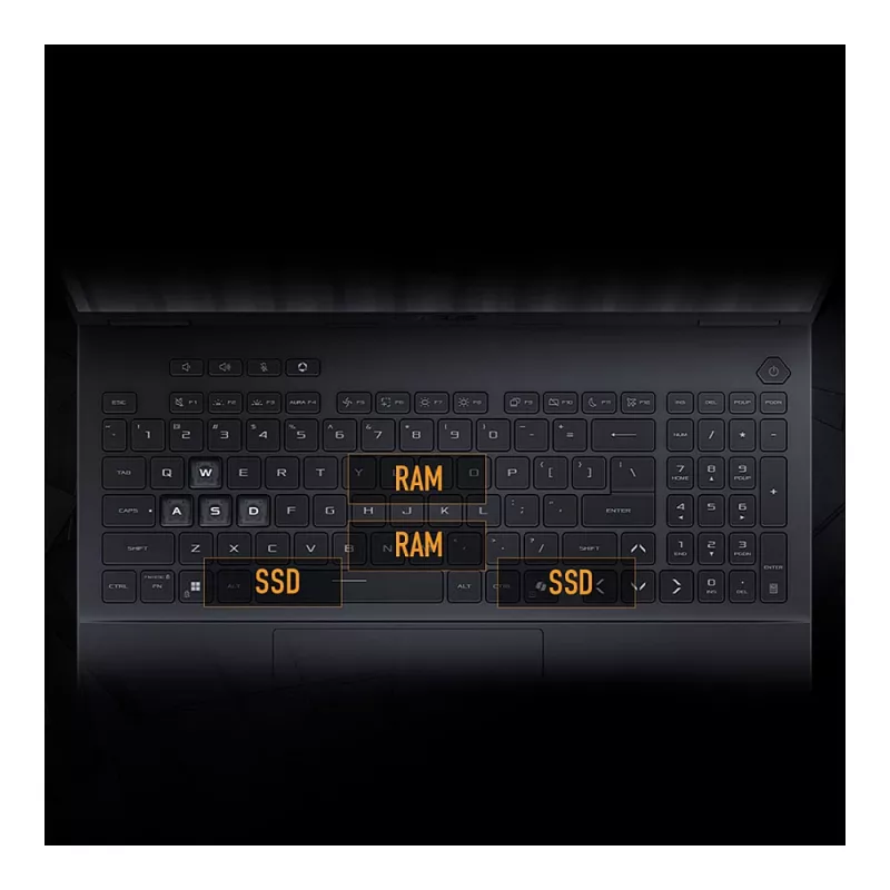 ASUS TUF Gaming F16 FX608JMI-TU290W 16 inch WUXGA 165Hz Gaming Laptop, Intel Core i7-14650HX, 16GB DDR5, 1TB SSD, NVIDIA GeForce RTX 4060, Windows 11 Home, German QWERTZ Keyboard, Mecha Gray
