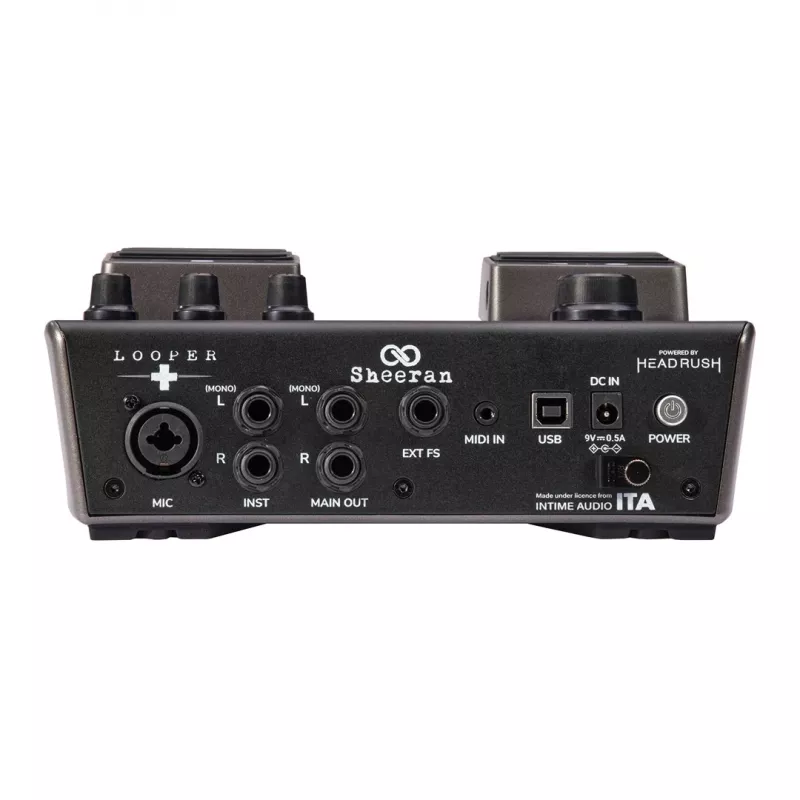 Sheeran Looper+ by HeadRush - Looper un vokāla procesors ar 2 stereo cilpas trasēm, 4 stundu ierakstu, 128 atmiņām, vokāla efektiem, 32-bit float audio