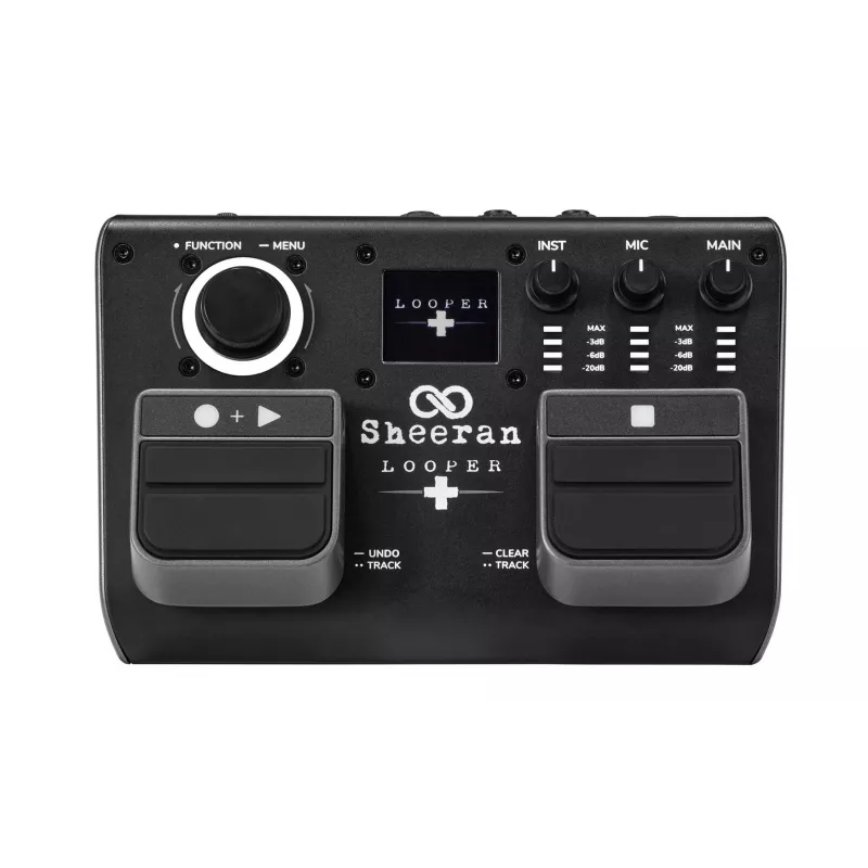 Sheeran Looper+ by HeadRush - Looper un vokāla procesors ar 2 stereo cilpas trasēm, 4 stundu ierakstu, 128 atmiņām, vokāla efektiem, 32-bit float audio