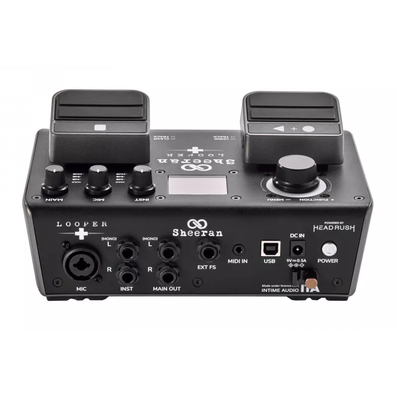 Sheeran Looper+ by HeadRush - Looper un vokāla procesors ar 2 stereo cilpas trasēm, 4 stundu ierakstu, 128 atmiņām, vokāla efektiem, 32-bit float audio