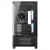 DeepCool CG380U Mid-Tower korpuss, rūdīts stikls, 3x 120mm ARGB ventilatori, melns