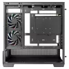 DeepCool CG380U Mid-Tower korpuss, rūdīts stikls, 3x 120mm ARGB ventilatori, melns