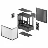 DeepCool CG380U Mid-Tower korpuss, rūdīts stikls, 3x 120mm ARGB ventilatori, melns