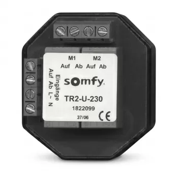 SOMFY 1822099 TR2-U-230 Iegremdējamais atdalīšanas relejs diviem piedziņām