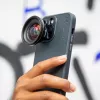 ShiftCam LensUltra aizmugurējais vāciņš ar objektīva stiprinājumu iPhone 14 Pro Max, MagSafe, melns