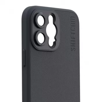 ShiftCam LensUltra aizmugurējais vāciņš ar objektīva stiprinājumu iPhone 14 Pro Max, MagSafe, melns