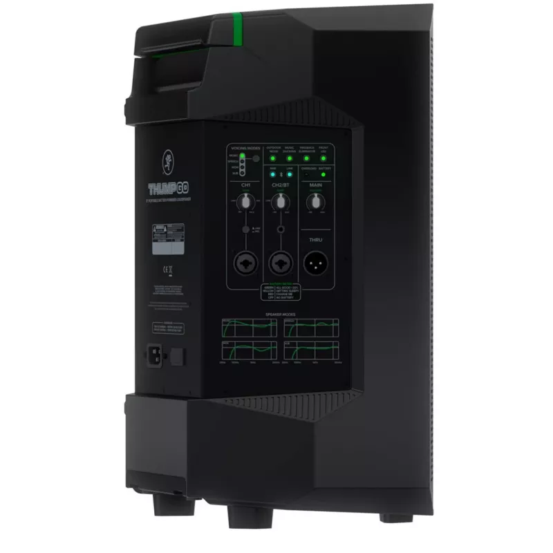 Mackie Thump GO - 8 inch portatīvs ar akumulatoru darbināms skaļrunis, 200W, Bluetooth 5.0, melns