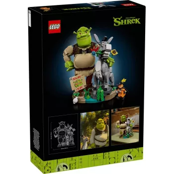 LEGO ICONS 72423 Šreks, Ēzelis un Runcis zābakos