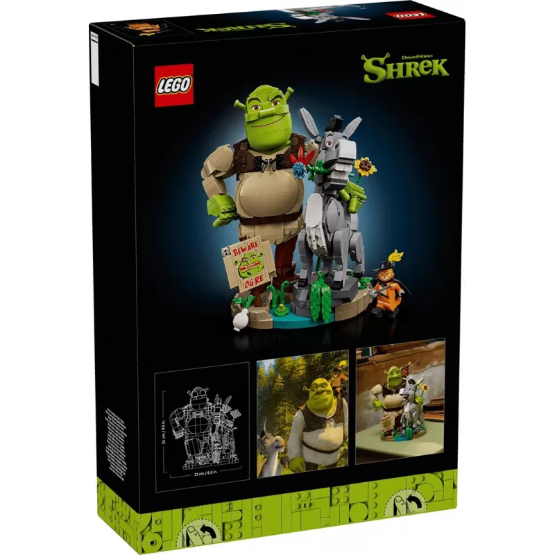 LEGO ICONS 72423 Šreks, Ēzelis un Runcis zābakos