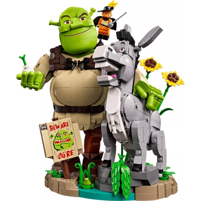 LEGO ICONS 72423 Šreks, Ēzelis un Runcis zābakos