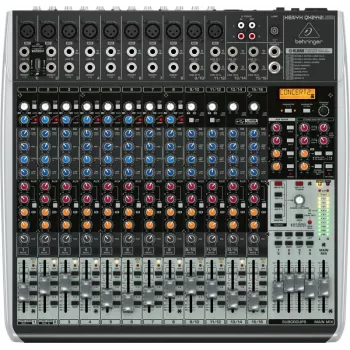 Behringer QX2442USB 24-ieeju 4/2-bussu analogais mikseris ar USB interfeisu un FX