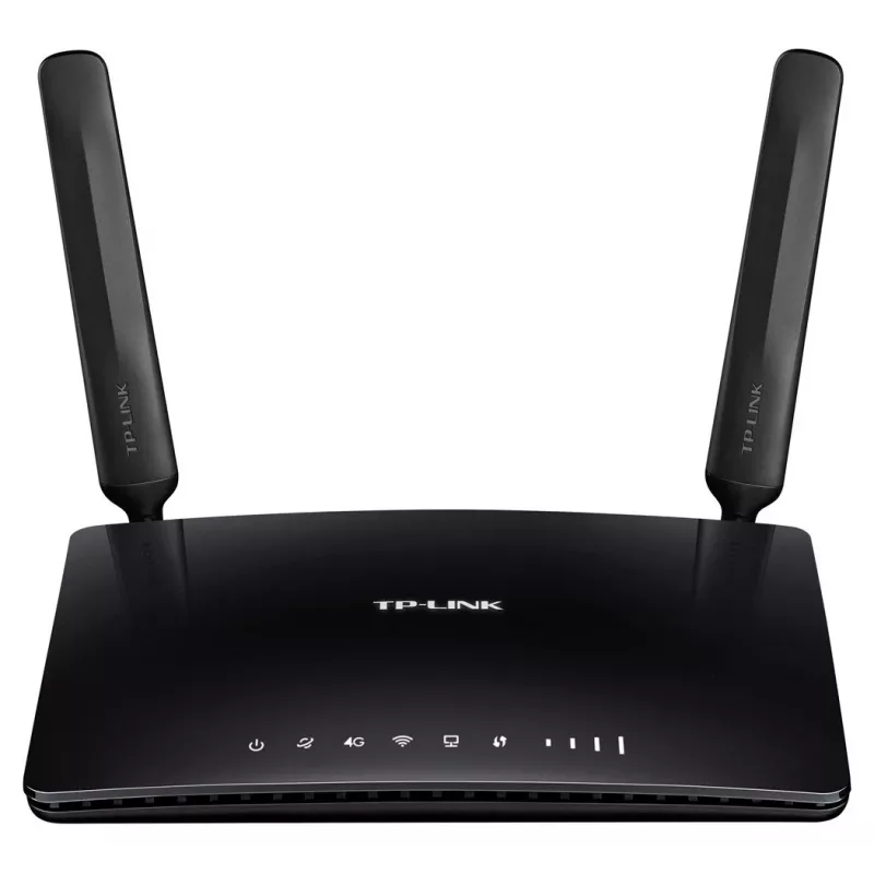 TP-Link TL-MR6400 300 Mbps Wireless N 4G LTE maršrutētājs, vienas joslas 2.4 GHz, Fast Ethernet, melns