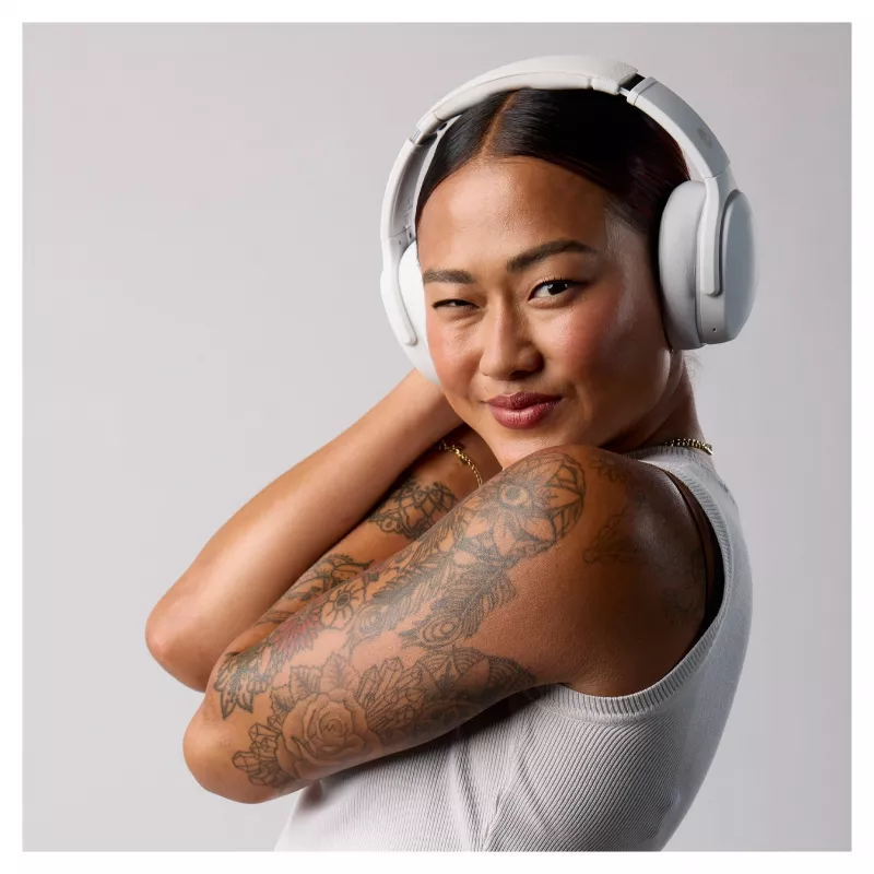 Skullcandy Crusher Evo bezvadu austiņas ar Sensory Bass, Bluetooth 5.0, 40 stundu akumulators, balta