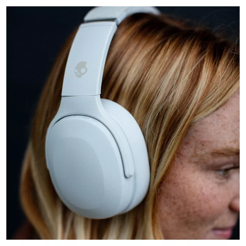 Skullcandy Crusher Evo bezvadu austiņas ar Sensory Bass, Bluetooth 5.0, 40 stundu akumulators, balta