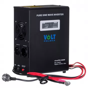 VOLT POLSKA SINUS PRO 2000W 24V Tīra sinusoidāla viļņa invertors/lādētājs 1400W nepārtraukta