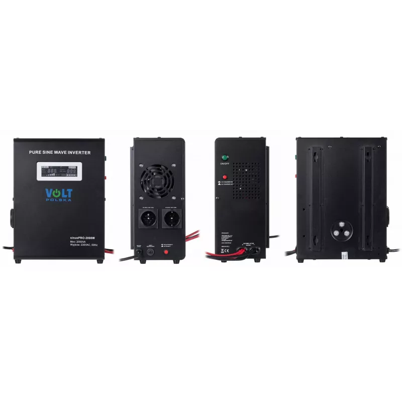 VOLT POLSKA SINUS PRO 2000W 24V Tīra sinusoidāla viļņa invertors/lādētājs 1400W nepārtraukta