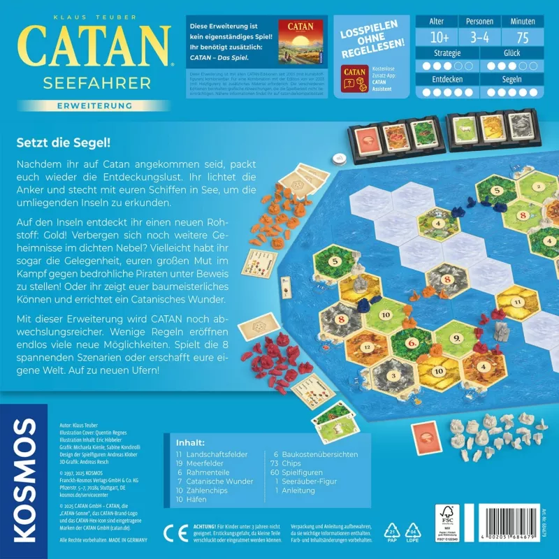 KOSMOS CATAN - Seafarers Expansion galda spēle