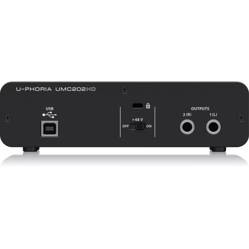 Behringer UMC202HD USB Audio Interfeiss ar MIDAS priekšpastiprinātājiem