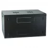 EFB-ELEKTRONIK 19 collu sienas korpuss 6U, fiksēts, 1-daļīgs, RAL 9005 spīdīgi melns, dziļums 450 mm (691706VTS.45)
