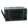 EFB-ELEKTRONIK 19 collu sienas korpuss 6U, fiksēts, 1-daļīgs, RAL 9005 spīdīgi melns, dziļums 450 mm (691706VTS.45)