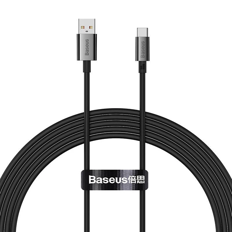 Baseus Superior 100W USB to USB-C kabelis 2m Melns