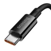 Baseus Superior 100W USB to USB-C kabelis 2m Melns